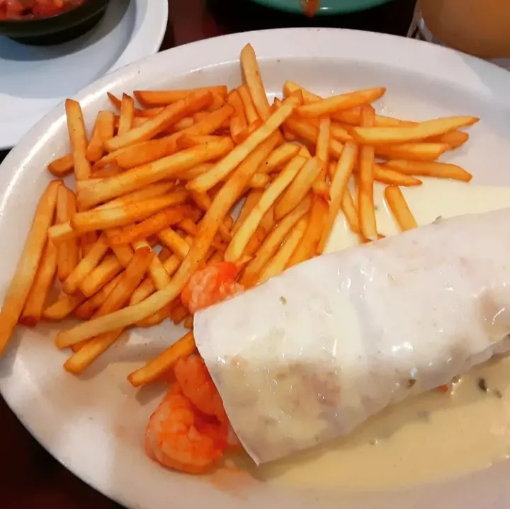 Burrito with Fries
