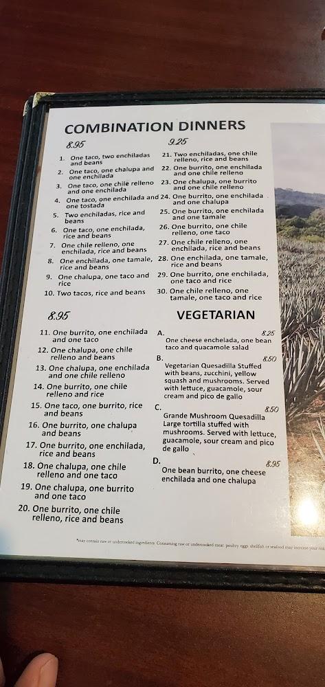 Agave Mexican Restaurant Menu image 4